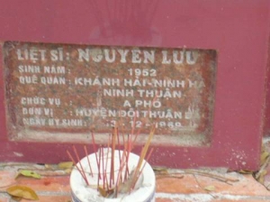 Nhắn tìm thân nhân liệt sỹ  Nguyễn Lưu