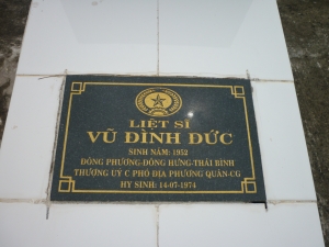 Tìm thân nhân liệt sĩ Vũ Đình Đức