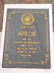 Nhắn tìm thân nhân liệt sỹ  Nguyễn.C.Dục