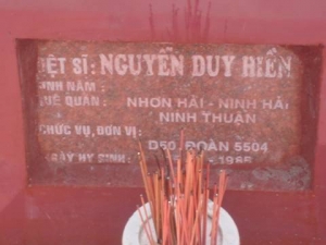 Nhắn tìm thân nhân liệt sỹ  Nguyễn Duy Hiền
