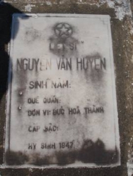 Nhắn tìm thân nhân liệt sỹ Nguyễn Văn Huyện 