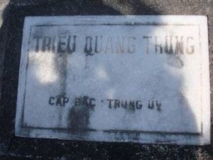 Nhắn tìm thân nhân liệt sỹ  Triệu Quang Trung