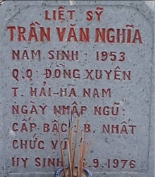 Tìm thân nhân liệt sĩ Trần Văn Nghĩa