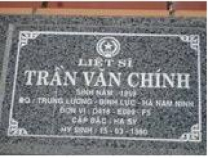 Tìm thân nhân liệt sĩ Trần Văn Chính