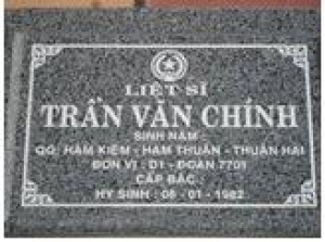 Tìm thân nhân liệt sĩ Trần Văn Chính hi sinh năm 1982