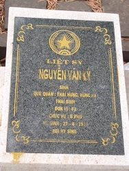  Nhắn tìm thân nhân liệt sỹ  Nguyễn Văn Kỷ