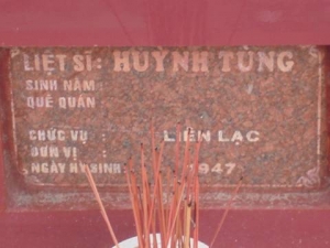 Nhắn tìm thân nhân liệt sĩ Huỳnh Tùng