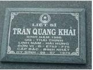 Tìm thân nhân liệt sĩ Trần Quang Khải