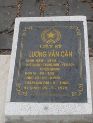 Nhăn tìm thân nhân liệt sỹ Lương Văn Căn