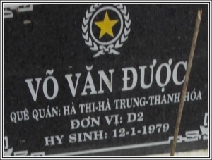 Nhắn tìm thân nhân liệt sỹ  Võ Văn Được
