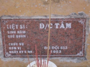 Nhắn tìm thân nhân liệt sĩ Tâm