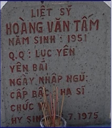 Tìm thân nhân liệt sĩ Hoàng Văn Tấm