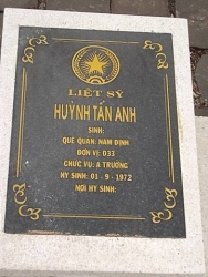 Nhắn tìm thân nhân liệt sỹ  Huỳnh Tuấn Anh 