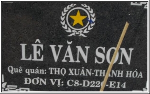 Nhắn tìm thân nhân liệt sỹ  Lê Văn Sơn