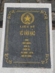 Tìm thân nhân liệt sỹ Võ Văn Hảo