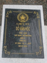 Nhắn tìm thân nhân liệt sỹ  Đỗ Văn Hộc