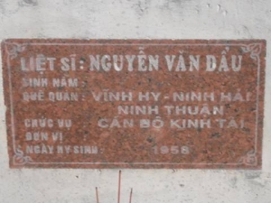 Nhắn tìm thân nhân liệt sỹ  Nguyễn Văn Đẩu