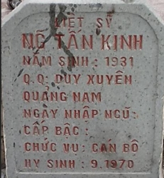 Tìm thân nhân liệt sĩ Nguyễn Tấn Kinh