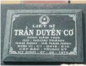 Tìm thân nhân liệt sĩ Trần Duyên Cơ
