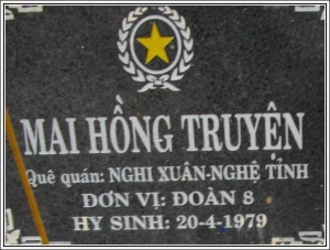 Nhắn tin tìm thân nhân liệt sĩ Mai Hồng Truyện