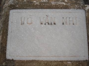 Nhắn tìm thân nhân liệt sỹ Võ Văn Nhi