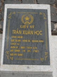 Nhắn tìm thân nhân liệt sỹ  Trần Xuân Học