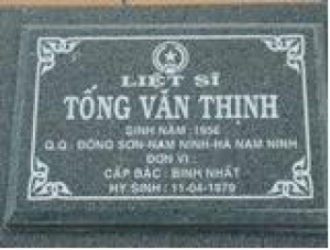Tìm thân nhân liệt sĩ Tống Văn Thịnh