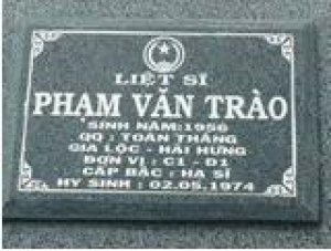 Tìm thân nhân liệt sĩ Phạm Văn Trào