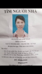 Em Nguyễn Thị Lan cần tìm người thân là chị gái Đặng Thị Ngọc Loan