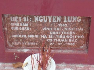 Nhắn tìm thân nhân liệt sỹ  Nguyễn Lưng