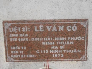 Nhắn tìm thân nhân liệt sỹ  Lê Văn Có