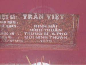 Nhắn tìm thân nhân liệt sỹ Trần Việt