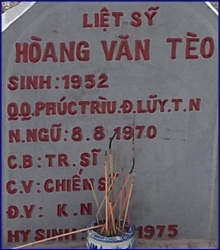 Tìm thân liệt sĩ Hoàng Văn Tèo