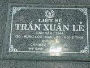 Tìm thân nhân liệt sĩ Trần Xuân Lễ