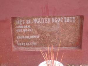 Nhắn tìm thân nhân liệt sĩ Nguyễn Ngọc Thủy