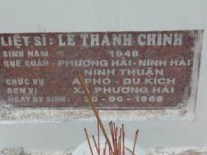 Nhắn tìm thân nhân liệt sỹ Lê Thành Chinh