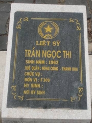 Nhắn tìm thân nhân liệt sỹ  Trần Ngọc Thi