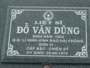 Tìm thân nhân liệt sĩ Đỗ Văn Dũng