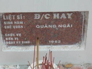 Nhắn tìm thân nhân liệt sỹ Hay