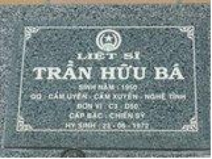 Tìm thân nhân liệt sĩ Trần Hữu Bá