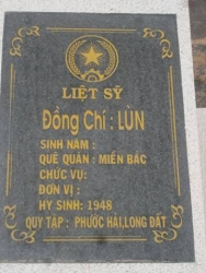 Nhắn tìm thân nhân liệt sỹ  Lùn