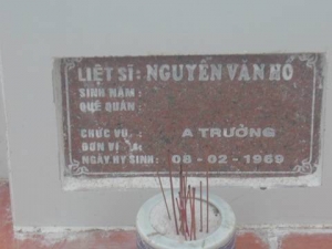 Nhắn tìm thân nhân liệt sĩ Nguyễn Văn Hổ