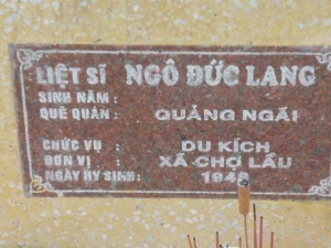 Nhắn tìm thân nhân liệt sỹ  Ngô Đức Lang