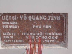 Nhắn tìm thân nhân liệt sỹ  Võ Quang Tỉnh