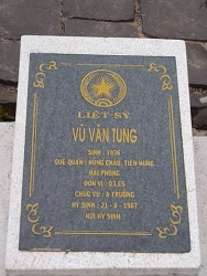 Tìm thân nhân liệt sĩ Vũ Văn Tung