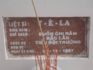Nhắn tìm thân nhân liệt sỹ Y - Ê - La