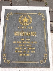 Nhắn tìm thân nhân liệt sỹ  Nguyễn Văn Ngọ