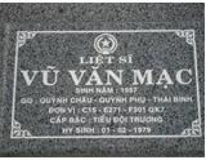 Tìm thân nhân liệt sĩ Vũ Văn Mạc