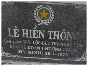 Nhắn tin tìm thân nhân liệt sĩ Lê Hiền Thông