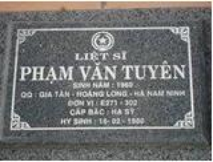 Tìm thân nhân liệt sĩ Phạm Văn Tuyên